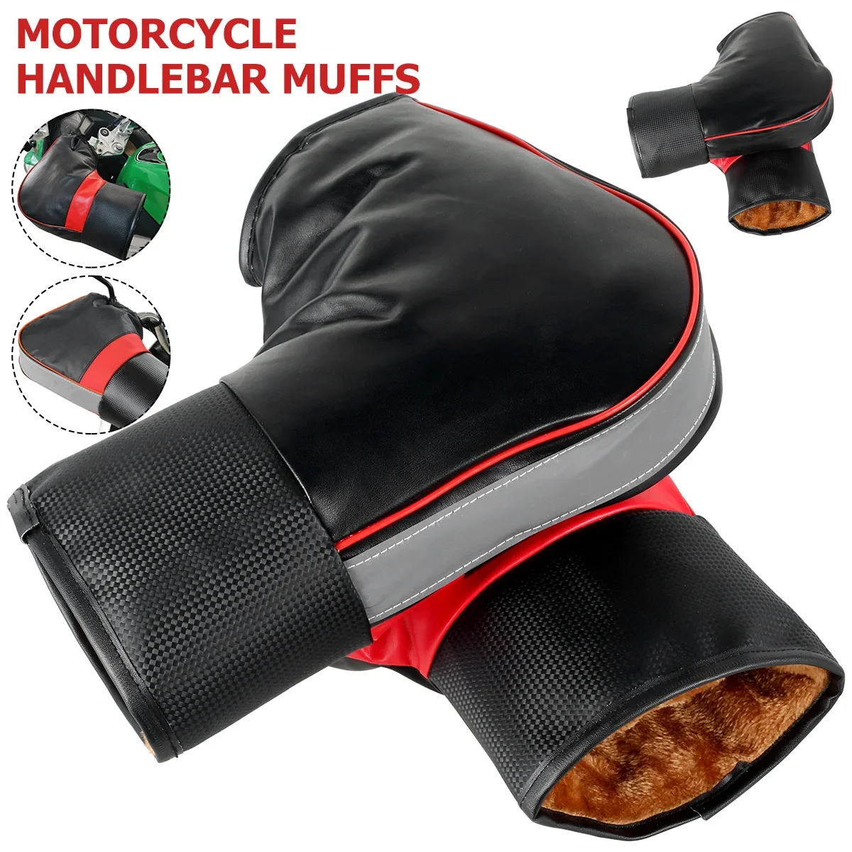 Motorcycle Gear Gloves - 1 زوج دراجة نارية غطاء المقود