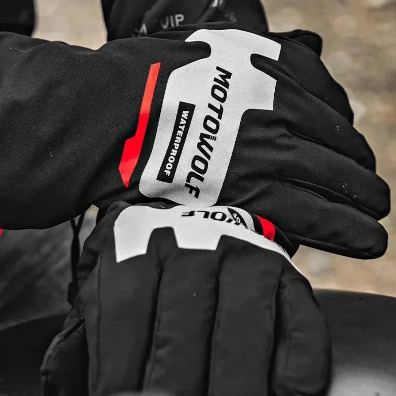 Motorcycle Gear Gloves - الخريف الشتاء دراجة نارية قفازات ركوب