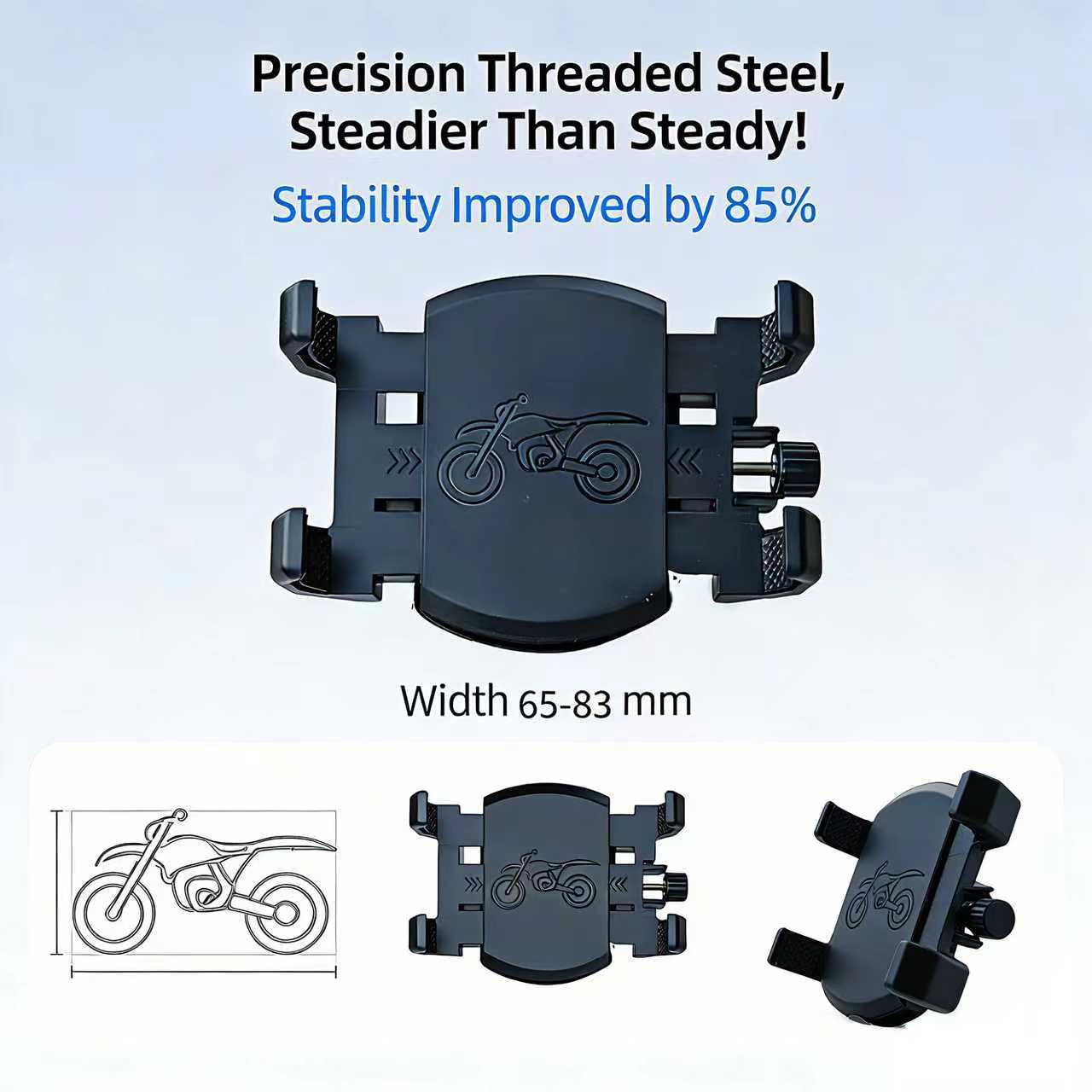Motorcycle Gear Video - حامل هاتف خلوي للخوذة، حامل نصف