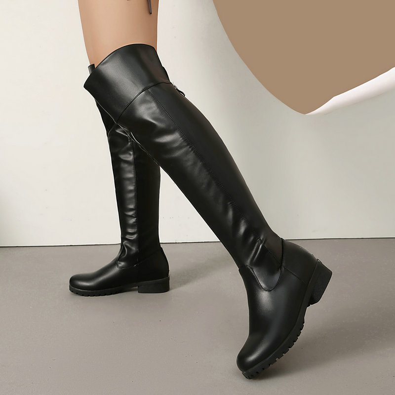 Riding Boot Short - فاسق القوطية لينة بولي Leather الجلود