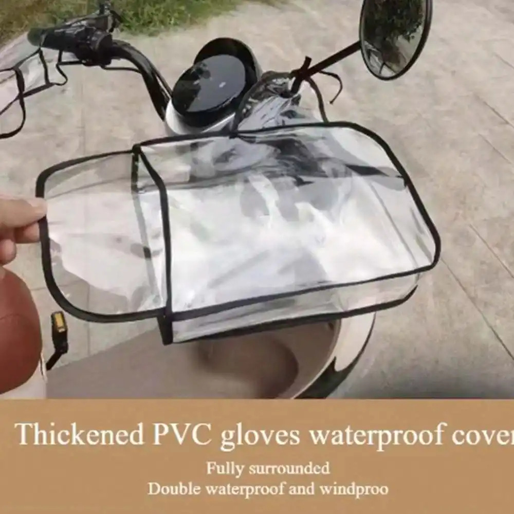 Motorcycle Gear Gloves - زوج واحد من قفازات المقبض الشفاف