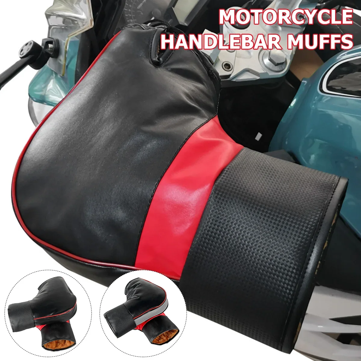 1 زوج دراجة نارية غطاء المقود  - مراجعة Motorcycle Gear Gloves وسعره