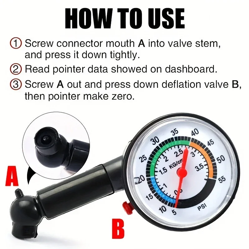 مقياس ضغط إطارات السيارات عالي - مراجعة Tyre Pressure Gauge وسعره