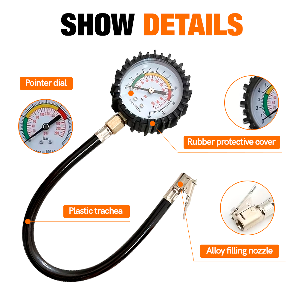 جهاز قياس ضغط هواء إطارات السي - مراجعة Tyre Pressure Gauge وسعره