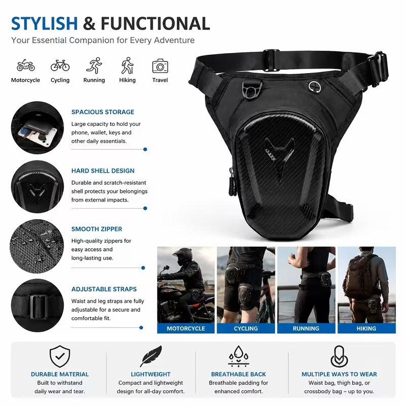 حقيبة خزان الوقود للدراجات الن - مراجعة Motorcycle Gear Wardrobe وسعره