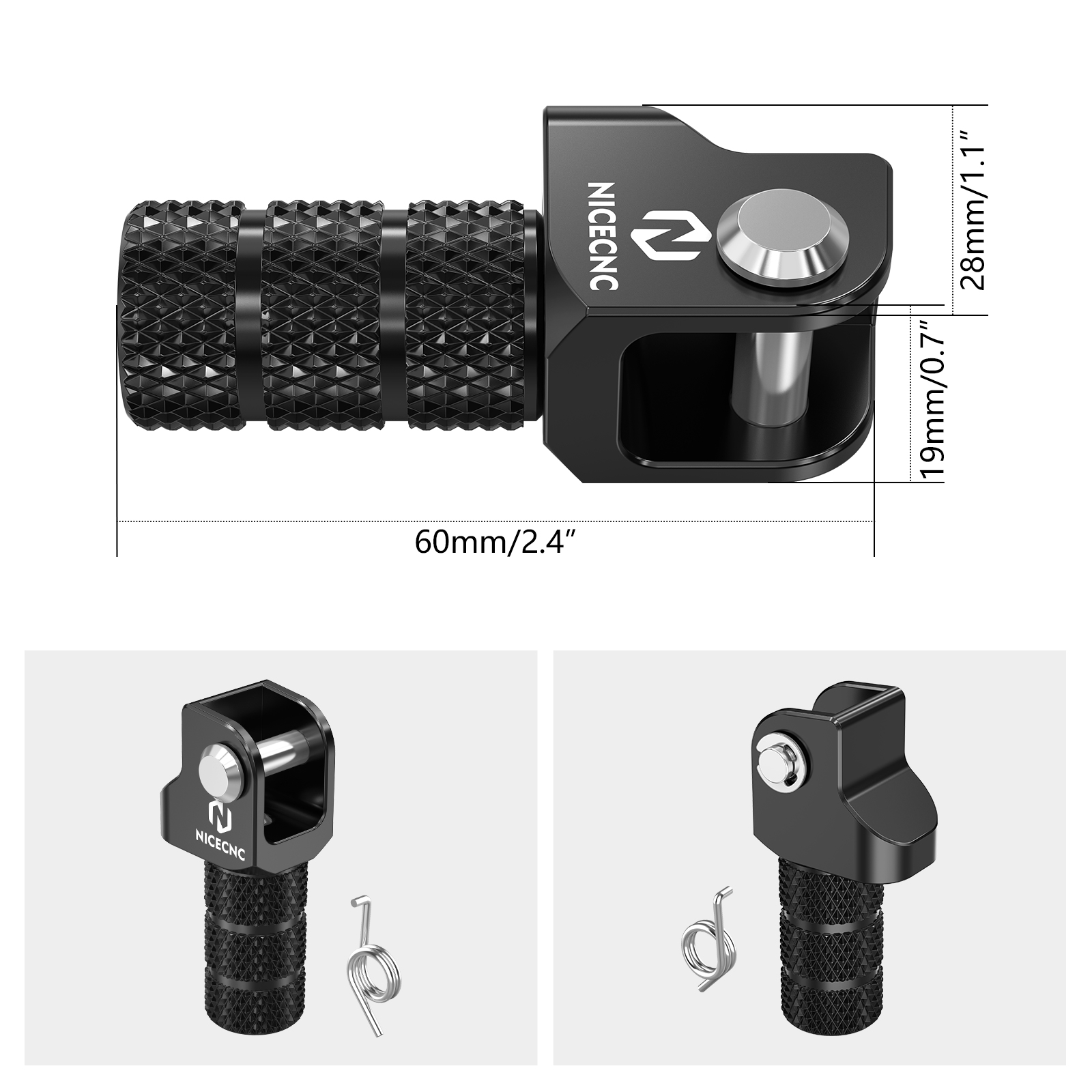 NICECNC دراجة نارية قابل للتعد - مراجعة Motorcycle Gear Lever Extender وسعره