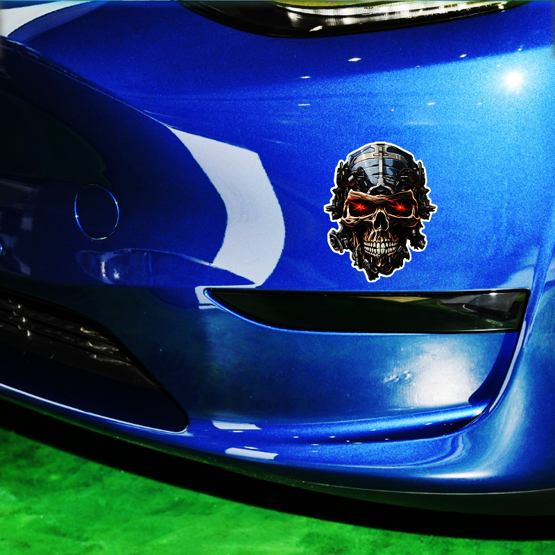 ملصقات رأس هيكل عظمي مقاومة لل - مراجعة Motorcycle Gear Auto وسعره